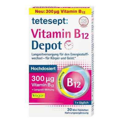Tetesept Vitamin B12 Depot 300 Μg Filmtabletten 30 stk von Merz Consumer Care GmbH PZN 16751843
