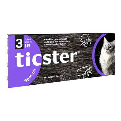 Ticster Plus Spot-on Lösung zum Auftropfen für Katzen über 4-8kg 3X0.8 ml von O'ZOO GmbH PZN 17551448