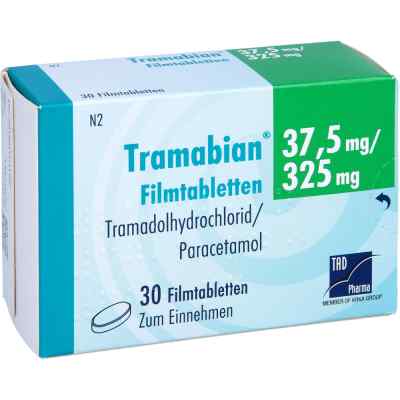 Tramabian 37,5 mg/325 mg Filmtabletten 30 stk von TAD Pharma GmbH PZN 11111116