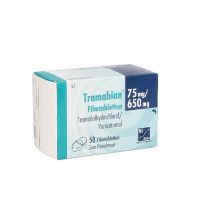 Tramabian 75 mg/650 mg Filmtabletten 50 stk von TAD Pharma GmbH PZN 11111205