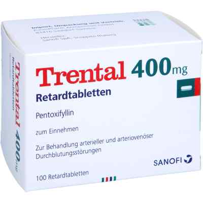 Trental 400 Retardtabletten 100 stk von EurimPharm Arzneimittel GmbH PZN 03528842