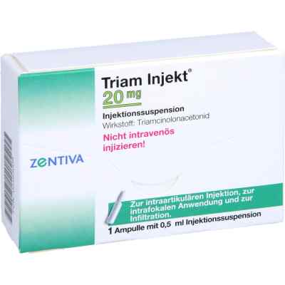 Triam Injekt 20 mg Kristallsuspension in Ampullen 1X0.5 ml von Zentiva Pharma GmbH PZN 02395008