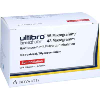 Ultibro Breezhaler 85 [my]g/43 [my]g Hartk.m.plv.z 3X30 stk von Orifarm GmbH PZN 10813448