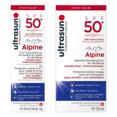 Ultrasun Alpine Spf 50+ 2in1 (20 ml) & Alpine Spf 50+ (30 ml)