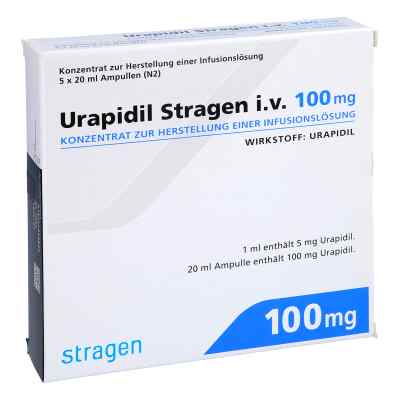 Urapidil Stragen intravenös 100 mg Ampullen 5 stk von STRAGEN Pharma GmbH PZN 09615772