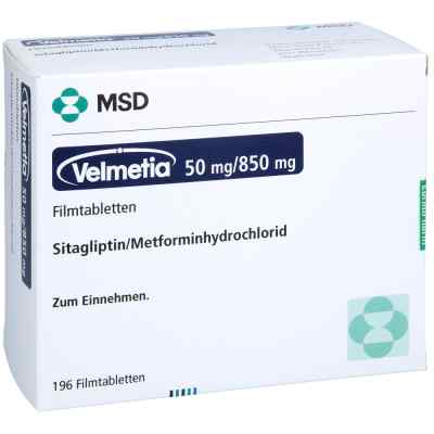 Velmetia 50 Mg/850 Mg Filmtabletten 196 stk von EurimPharm Arzneimittel GmbH PZN 18809392