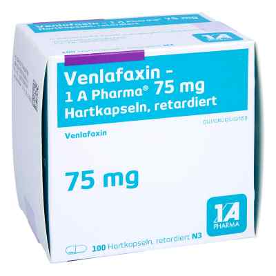 Venlafaxin-1a Pharma 75 mg Hartkapseln retard 100 stk von 1 A Pharma GmbH PZN 15423953