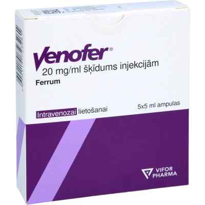 Venofer 20 Mg Fe/ml Injektionslösung Ampullen 5X5 ml von FD Pharma GmbH PZN 18055728
