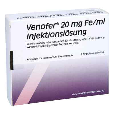 Venofer 20 mg Fe/ml Injektionslösung Ampullen 5X5 ml von EMRA-MED Arzneimittel GmbH PZN 09063700