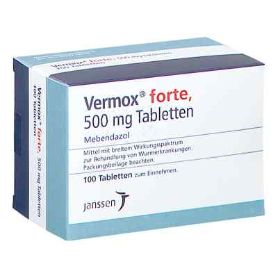 Vermox forte 500 mg Tabletten 100 stk von Orifarm GmbH PZN 16506859