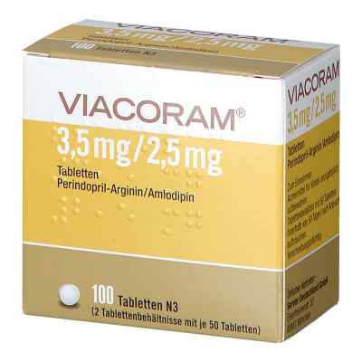 Viacoram 3,5 mg/2,5 mg Tabletten 100 stk von SERVIER Deutschland GmbH PZN 11194622