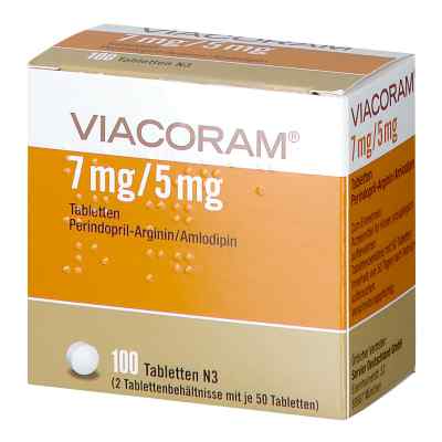 Viacoram 7 mg/5 mg Tabletten 100 stk von SERVIER Deutschland GmbH PZN 11194674