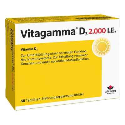 Vitagamma D3 2.000 I.e. Vitamin D3 Nem Tabletten 50 stk von Wörwag Pharma GmbH & Co. KG PZN 10751061