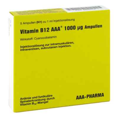 Vitamin B12 Aaa 1.000 [my]g Ampullen 5X1 ml von AAA - Pharma GmbH PZN 06902519
