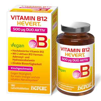 Vitamin B12 Hevert 500 mg Duo Aktiv Lutschtabletten 