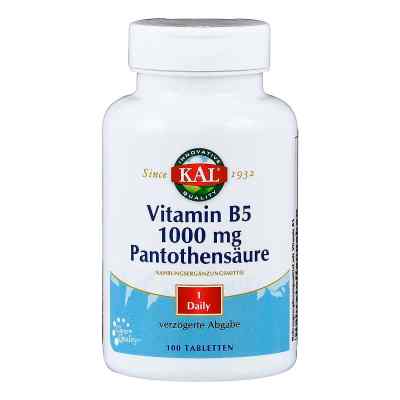 Vitamin B5 1000 mg Pantothensäure Tabletten 100 stk von Supplementa GmbH PZN 15880403