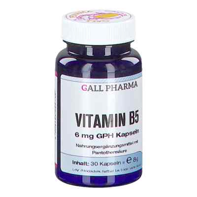 Vitamin B5 6 mg Gph Kapseln 30 stk von Hecht-Pharma GmbH PZN 09323265