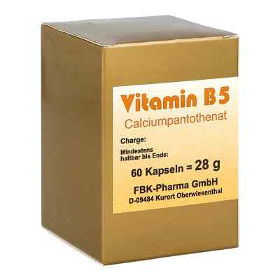 Vitamin B5 Calciumpantothenat Kapseln 60 stk von FBK-Pharma GmbH PZN 00876867