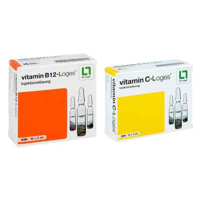 Vitamin C-loges + Vitamin B12-loges Injektionslösung Ampullen