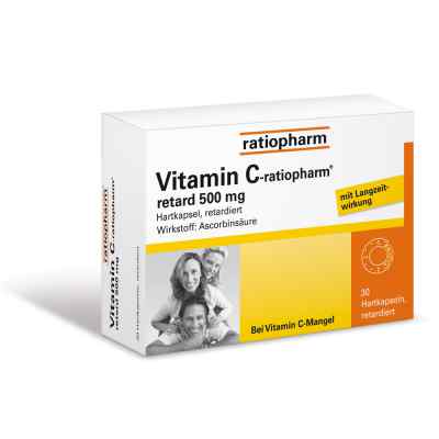 Vitamin C ratiopharm retard 500 mg Kapseln 30 stk von ratiopharm GmbH PZN 07260862