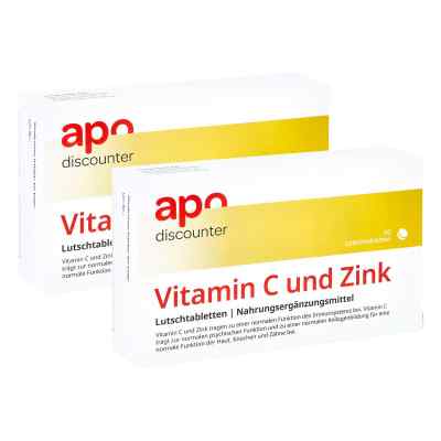Vitamin C und Zink Lutschtabletten 2x60 stk von apo.com Group GmbH PZN 08101852
