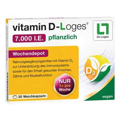 vitamin D-Loges 7.000 internationale Einheiten pflanzlich 30 stk von Dr. Loges + Co. GmbH PZN 17525907