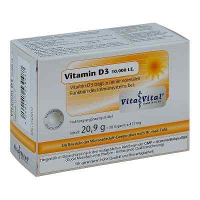 Vitamin D3 10.000 I.e. Kapseln 50 stk von Vita Vital GmbH & Co.KG PZN 11670152