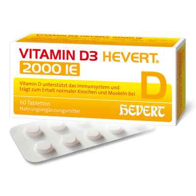 Vitamin D3 Hevert 2.000 I.e. Tabletten 60 stk von Hevert Arzneimittel GmbH & Co. K PZN 11116697
