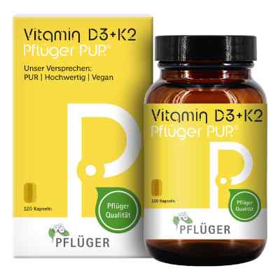 Vitamin D3 + K2 Pflüger PUR® 1.000 I.E./75 µg Kapseln
