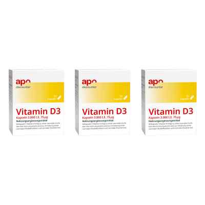 Vitamin D3 Kapseln 3.000 I.E. 75 µg von apodiscounter