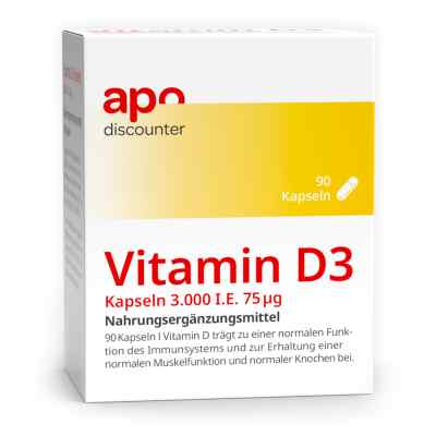 Vitamin D3 Kapseln 3.000 I.E. 75 µg von apodiscounter