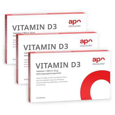 Vitamin D3 Tabletten 1000 I.E. 25 mcg von apodiscounter