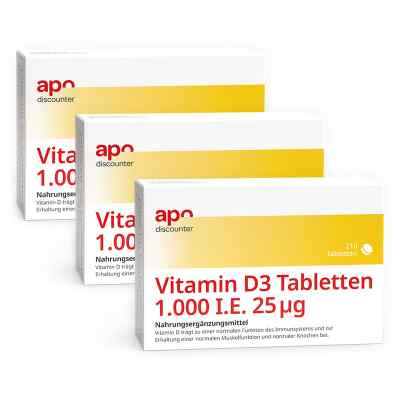 Vitamin D3 Tabletten 1000 I.E. von apodiscounter