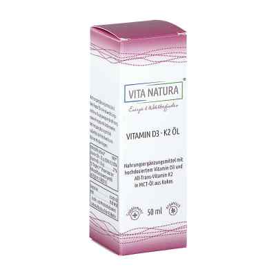 Vitamin D3/k2 1000 I.e./20 [my]g Tropfen 50 ml von Vita Natura GmbH & Co. KG PZN 15821458