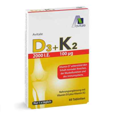 Vitamin D3+K2 2000 I.E. 