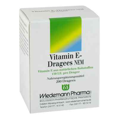 Vitamin E Dragees Nem 200 stk von Wiedemann Pharma GmbH PZN 01840736