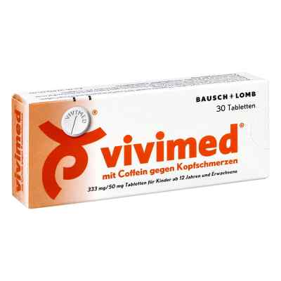 Vivimed mit Coffein gegen Kopfschmerzen, Schmerztabletten 30 stk von Dr. Gerhard Mann Chem.-pharm.Fab PZN 00410330