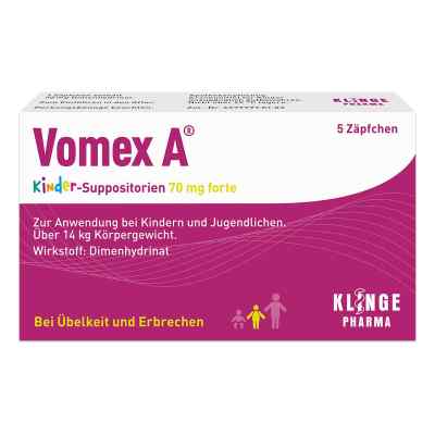 Vomex A Kinder Zäpfchen 70mg forte
