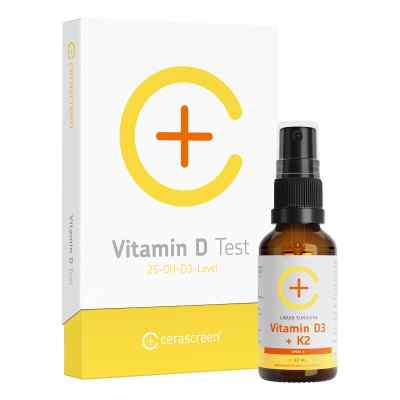 Vorsorgeset Vitamin D Test+Vitamin D Spray vegan 1 stk von Cerascreen GmbH PZN 18720568