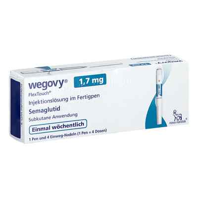 Wegovy® 1,7 mg Flextouch Injektionslösung Fertigpen 1X3 ml von Novo Nordisk Pharma GmbH PZN 18299330