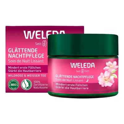 Weleda Glättende Nachtpflege Wildrose & Weißer Tee 40 ml von WELEDA AG PZN 19147131