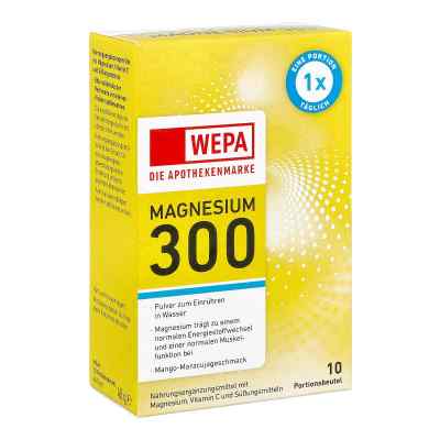 WEPA Magnesium 300 Mango-Maracuja 10X4.5 g von WEPA Apothekenbedarf GmbH & Co K PZN 18337007