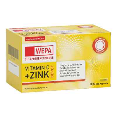 Wepa Vitamin C+Zink Kapseln 60 stk von WEPA Apothekenbedarf GmbH & Co K PZN 17935077