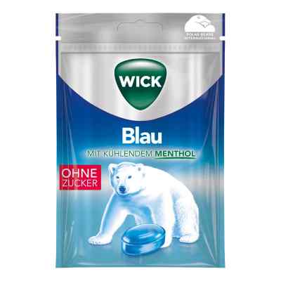 Wick Blau Menthol Bonbons ohne Zucker Beutel 72 g von Dallmann's Pharma Candy GmbH PZN 12595323