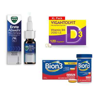 Wick erste Abwehr + Bion3 90St. + Vigantolvit 120St.