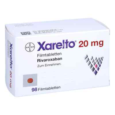 Xarelto® 20 mg 98 stk von Aaragon Pharma s.r.o. PZN 16913961
