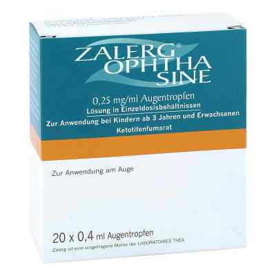 Zalerg ophtha sine 0,25mg/ml Augentropfen 20 stk