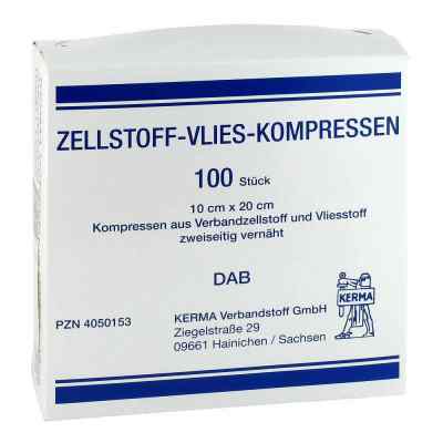 Zellstoff Vlies Kompressen 10x20cm unsteril 100 stk von KERMA Verbandstoff GmbH PZN 04050153