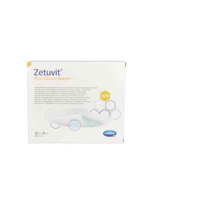 Zetuvit Plus Silicone Border steril 10x10 cm 10 stk von PAUL HARTMANN AG PZN 14022353