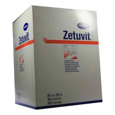 Zetuvit Saugkompressen unsteril 20x20 cm 30 stk von PAUL HARTMANN AG PZN 01981661